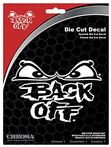 Chroma 3613 Back Off Die Cutz - White Decal