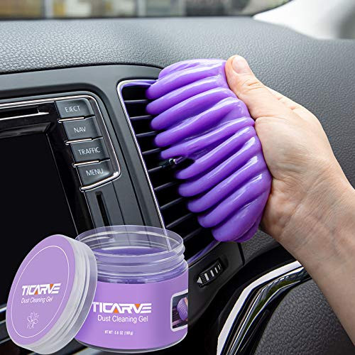 TICARVE Cleaning Gel for Car Detailing Putty Car Vent Cleaner Cleaning Putty Gel Auto Detailing Tools Car Interior Cleaner Dust Cleaning Mud for Cars and Keyboard Cleaner Gel Cleaning Slime Purple TICARVE Cleaning Gel for Car Detailing Putty Car Vent Cleaner Cleaning Putty Gel Auto Detailing Tools Car Interior Cleaner Dust Cleaning Mud for Cars and Keyboard Cleaner Gel Cleaning Slime Purple