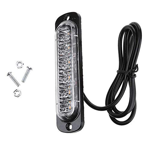 SHUNYUS Emergency Strobe Lamps- 6-LED Surface Mount Flashing Lights for Truck Car Vehicle Waterproof LED Emergency Beacon Hazard Warning Light 12V-24V Universal Car Accessories