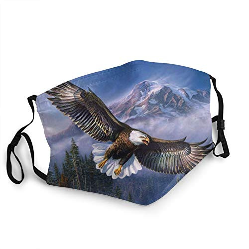 Unisex Adult Face Mask Eagle - Native American Reusable Washable Outdoor Mouth Cover Balaclava Black