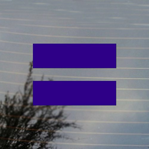 Cosplay  and  Fan Gear Equality Equal LGBT Sign Pride Vinyl Decal -Very Purple-