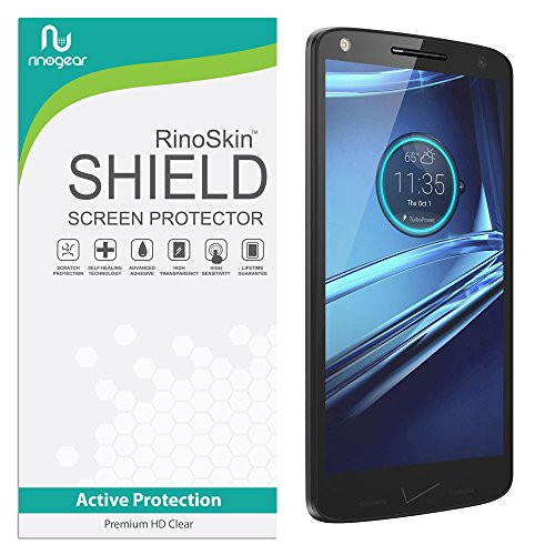 RinoGear Screen Protector for Motorola Droid Turbo 2 -2015- Case Friendly Motorola Droid Turbo 2 Screen Protector Accessory Full Coverage Clear Film