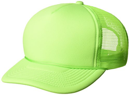 DECKY Solid Color Neon Trucker Cap- Green