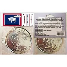 Wyoming State Quarter Fake Jumbo Coin Novelty
