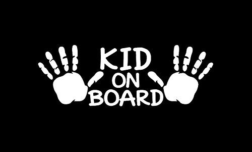 Legacy Innovations Kid On Board Handprints LLI | Decal Vinyl Sticker | Cars Trucks Vans Walls Laptop | White | 7.5 x 2.6 in | LLI2111 Legacy Innovations Kid On Board Handprints LLI | Decal Vinyl Sticker | Cars Trucks Vans Walls Laptop | White | 7.5 x 2.6 in | LLI2111