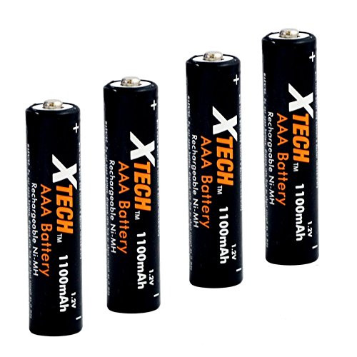 Xtech AAA Ultra High-Capacity 1100mah Ni-MH Rechargeable Batteries -4 Pack- Xtech AAA Ultra High-Capacity 1100mah Ni-MH Rechargeable Batteries -4 Pack-