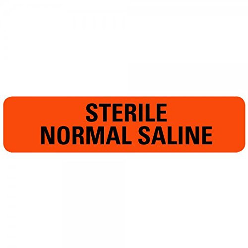 STERILE Normal Saline Medical Labels