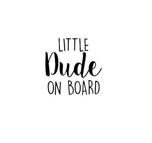 Little Dude On Board NOK Decal Vinyl Sticker |Cars Trucks Vans Walls Laptop|Black |5.5 x 5.4 in|NOK1412