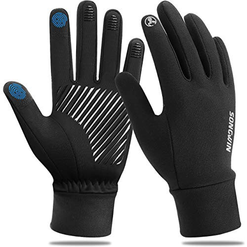 Winter Gloves Men Women Touchscreen Gloves Cold Weather Windproof Gloves Warm Thermal Gloves for Running Cycling Outdoor Activities