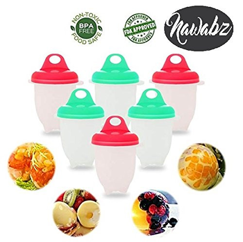 Food Grade Silicone Egg Cooker 6 Pack - Soft Hard Boiled Egg Cups - Egg Poacher,Hard & Soft Maker,Steamer, Without the Shell, Non Stick, BPA Free Egg maker with egg separator AS SEEN ON TV Food Grade Silicone Egg Cooker 6 Pack - Soft Hard Boiled Egg Cups - Egg Poacher,Hard & Soft Maker,Steamer, Without the Shell, Non Stick, BPA Free Egg maker with egg separator AS SEEN ON TV
