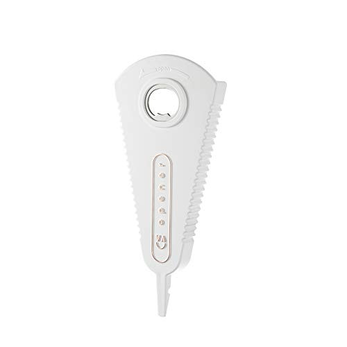 2021 upgrade design 6 in 1 Multi Opener Jar Opener- Jar Opener for Weak Hands- Bottle Can and Jar Grip Opener Suitable Jar Opener Wrench for Seniors Arthritis Women Chilren Elderly -White-