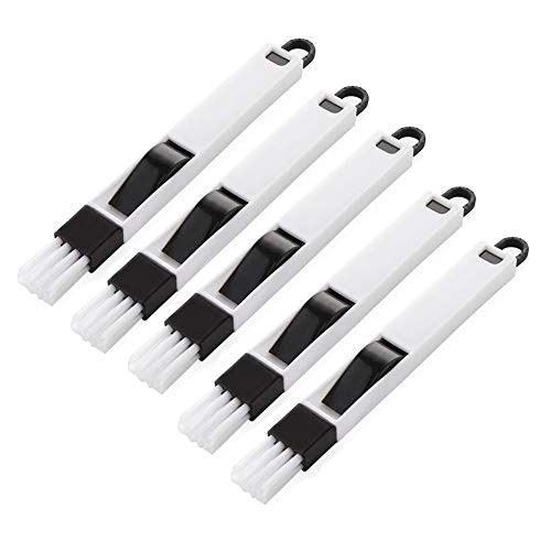 5-Pack Window Slot Clean Brush with Dustpan- Multifunctional  Hand-held Groove Gap Cleaning Computer Tool Kitchen Cleaning Brush