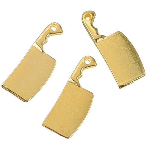 60pcs Antique Gold Kitchen Knife Charm Pendants for Crafting Jewelry Findings Making Accessory for DIY Necklace Bracelet Craft Supplies 21mmx9mm-B230- 60pcs Antique Gold Kitchen Knife Charm Pendants for Crafting Jewelry Findings Making Accessory for DIY Necklace Bracelet Craft Supplies 21mmx9mm-B230-