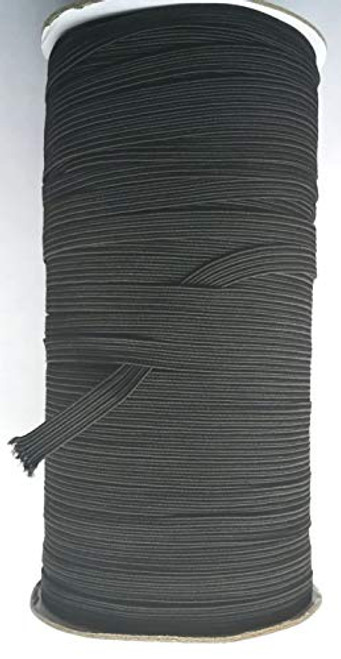 1/4 inch Elastic Bands for Sewing Wide Elastic Rope White Elastic Rolls 100 Yards Width Braided Elastic Band White Elastic Cord Sewing Crafts DIY -Black- 1/4 inch Elastic Bands for Sewing Wide Elastic Rope White Elastic Rolls 100 Yards Width Braided Elastic Band White Elastic Cord Sewing Crafts DIY -Black-