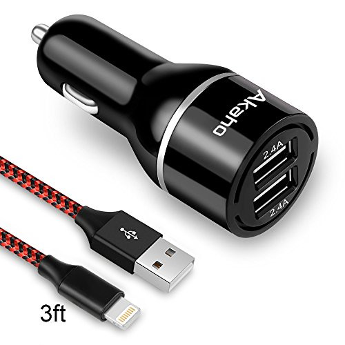 Zouxin Car Charger, Car Charger Adapter. Car Charger USB with 24W/4.8A Output + 3FT Charging Cable for iPhone Xs/Max/XR, iPad Pro/Mini, Samsung Galaxy Note9 and More Zouxin Car Charger, Car Charger Adapter. Car Charger USB with 24W/4.8A Output + 3FT Charging Cable for iPhone Xs/Max/XR, iPad Pro/Mini, Samsung Galaxy Note9 and More