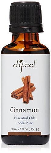 Difeel 100 percent Pure Cinnamon or Orange Essential Oil- 1 Oz