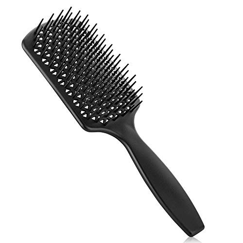 Hair Brush for Natural Hair Detangler Brush for Curly Hair - Wet/Dry/Curly/Natural/Tangle Hair Detangling Comb?Black-