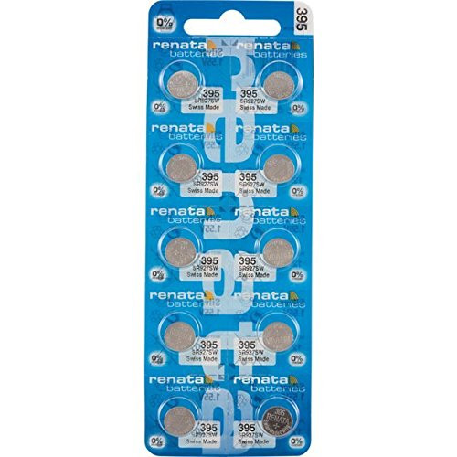 Renata Batteries 395/SR927SW 0 percent Mercury Watch Battery -10 Pack-