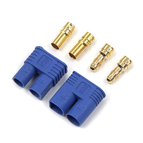 EC3 Battery Connector Karcy EC3 Banana Connector 5mm Female Male Gold Bullet for RC Lipo ESC Battery 6 Pairs