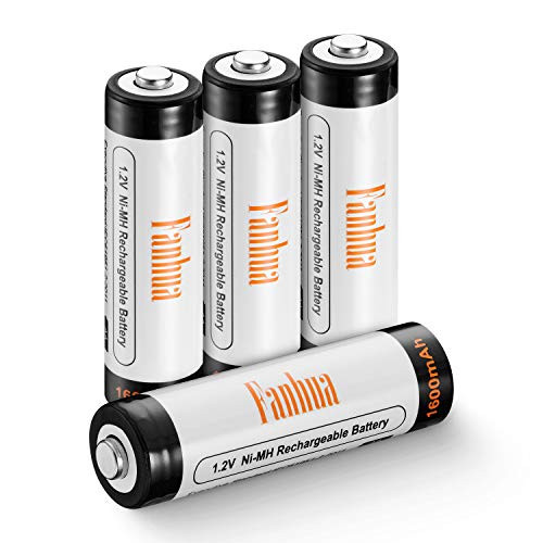 Fanhua Rechargeable AA Batteries- NiMH Double A 1.2V 1600mAh Battery -4 Pack-