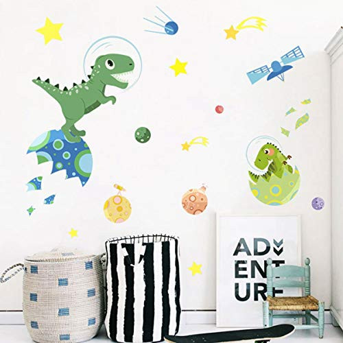 Dinosaur Wall Sticker for Kids Watercolour Decorative Boys Girls Dinosaur Wall Decals for Bedroom Baby Nursery Classroom Playroom