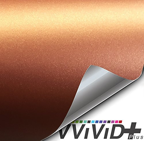 VViViD+ Matte Metallic Copper Rust Vinyl Wrap (1ft x 5ft)