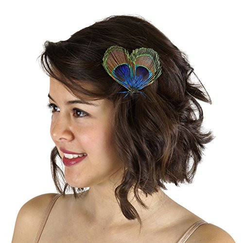 Zucker Feather -TM- - Feather Corsage - Peacock Eye - Natural Zucker Feather -TM- - Feather Corsage - Peacock Eye - Natural