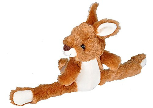 Wild Republic Huggers Kangaroo Plush Toy- Slap Bracelet- Stuffed Animal- Kids Toys- 8inch