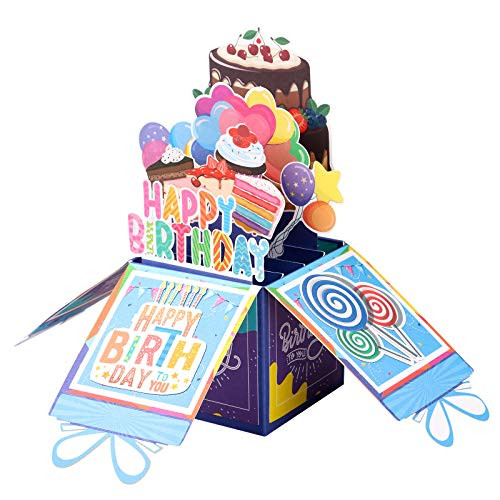 Witgift 3D Birthday Pop Up Card- Children's day Happy Birthday Card- Handmade Birthday Cake Pop Up Greeting Card with Envelope- for Kids- Boy- Girl- Daughter- Son- Friend- Family- Teacher Witgift 3D Birthday Pop Up Card- Children's day Happy Birthday Card- Handmade Birthday Cake Pop Up Greeting Card with Envelope- for Kids- Boy- Girl- Daughter- Son- Friend- Family- Teacher