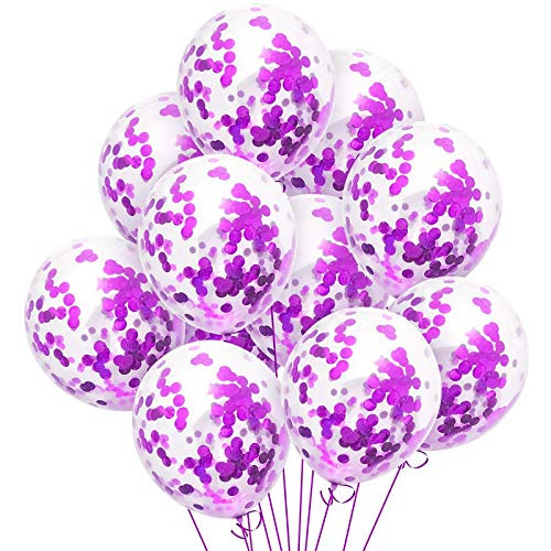 Purple Confetti Balloons 40pack- 12inch Transparent Party Balloons with Purple Confetti for Graduation Party Wedding Baby Shower Birthday Carnival Party Decoration Supplies
Purple Confetti Balloons 40pack- 12inch Transparent Party Balloons with Purple Confetti for Graduation Party Wedding Baby Shower Birthday Carnival Party Decoration Supplies
