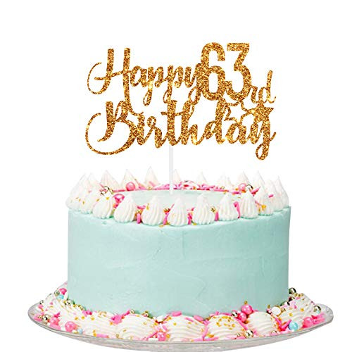 Alpha K Gg 63rd Birthday Cake Topper Happy 63rd Birthday Cake Topper