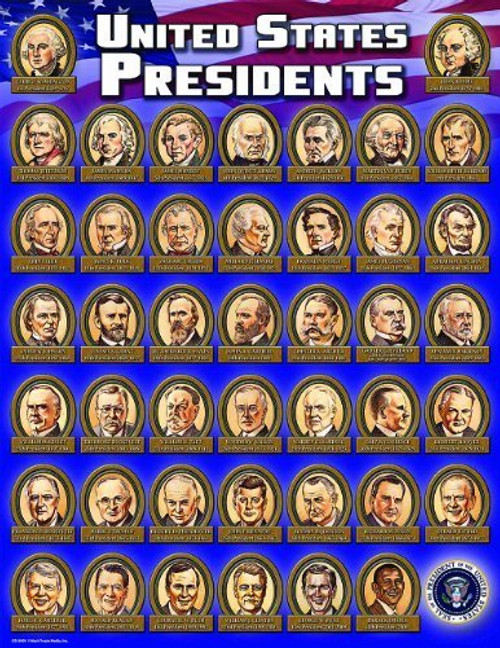 Carson Dellosa Mark Twain United States Presidents Chart -5909- by Carson-Dellosa