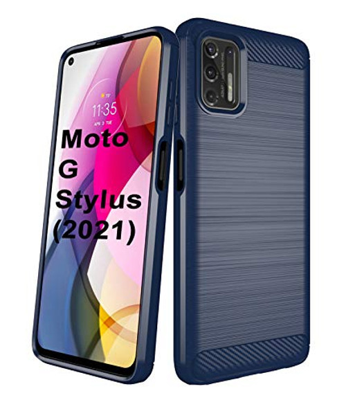 Aliruke Case for Moto G Stylus 2021 Case- Motorola G Stylus Case -Not for Moto G Stylus 2020-- Slim Shockproof TPU Bumper Cover Flexible Protective Phone Cases for Motorola Moto G Stylus 2021- Blue