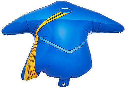 Creative Converting Cobalt Blue Graduation Cap Mylar Balloon- 16 x 22.5