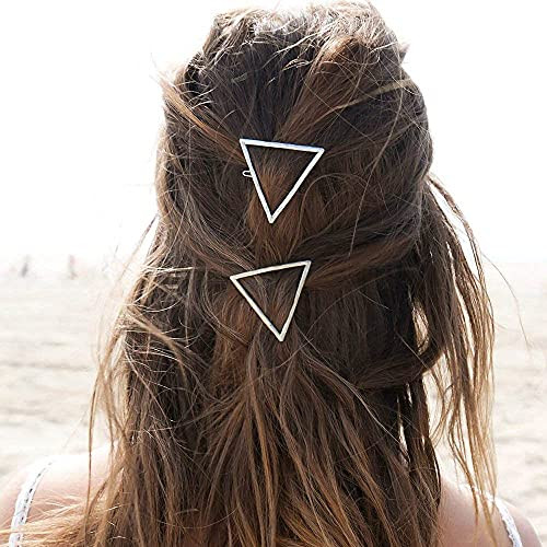 Dreamyn Vintage Hair Clips Simple Geometric Hallow Hair Pins Metal Hair Barrettes Circle Bobby Pins Fashion Hair Accessory for Women and Girls