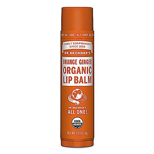Dr. Bronner's Magic Soaps Organic Lip Balm- Orange Ginger- 0.15 Ounce