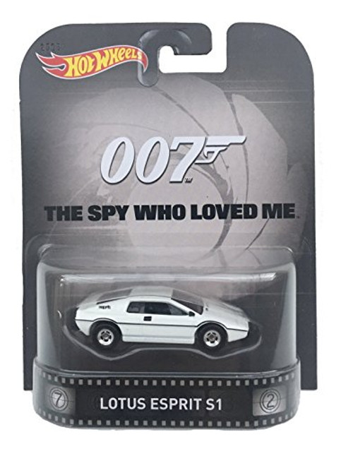 Lotus Esprit S1 James Bond 007 "Spy Who Loved Me" Hot Wheels 2015 Retro Series 1/64 Die Cast Vehicle Lotus Esprit S1 James Bond 007 "Spy Who Loved Me" Hot Wheels 2015 Retro Series 1/64 Die Cast Vehicle