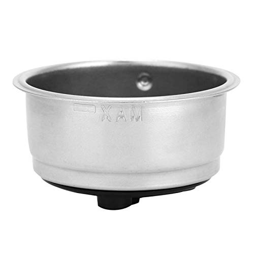 Stainless Steel Coffee Filter- Reusable Detachable Stainless Steel Coffee Filter Basket Strainer Coffee Machine Accessories for Home Office-Double Cup-