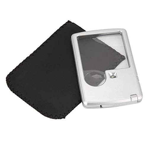 Shexton Credit Card Magnifier- Credit Card Magnifier with LED Light Pocket Square Magnifier 3X 6X Lens with Leather Case Shexton Credit Card Magnifier- Credit Card Magnifier with LED Light Pocket Square Magnifier 3X 6X Lens with Leather Case