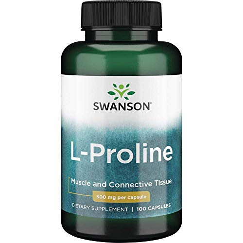 Swanson Amino Acid L-Proline Dietary Supplement 500 mg 100 Capsules -Caps- Swanson Amino Acid L-Proline Dietary Supplement 500 mg 100 Capsules -Caps-