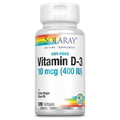 Solaray Vitamin D-3-400 IU | 120 Softgels Solaray Vitamin D-3-400 IU | 120 Softgels