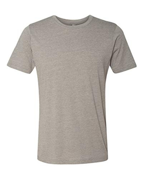 Next Level Mens Poly/Cotton Short-Sleeve Crew Tee -6200- Ash m