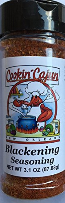 Cookin' Cajun New Orleans Blackening Seasoning- 3.1 Ounce Shaker Bottle