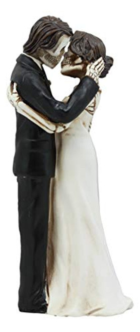 Ebros Love Never Dies Wedding Bride And Groom Skeleton Cake Topper The Eternal Kiss Figurine Decor Statue Ebros Love Never Dies Wedding Bride And Groom Skeleton Cake Topper The Eternal Kiss Figurine Decor Statue