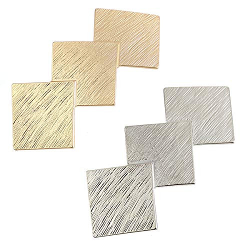 2PCS Gold and Silver Metal Spring Hair Clip Simple French Hair Barrette Hairpin Hair Accessories -Rhombus- 2PCS Gold and Silver Metal Spring Hair Clip Simple French Hair Barrette Hairpin Hair Accessories -Rhombus-