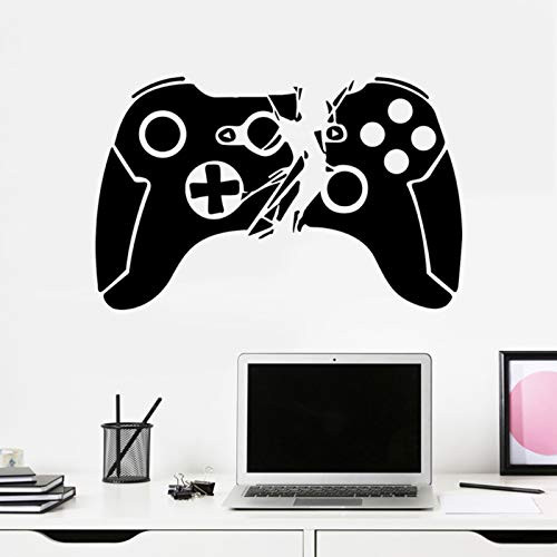 Eutecado Game Wall Decals Big Game Controller Wall Stickers for Game Room- Creative Video Game Wall Decor Posters Peel and Stick Gaming Wallpaper for Playroom Boys Bedroom