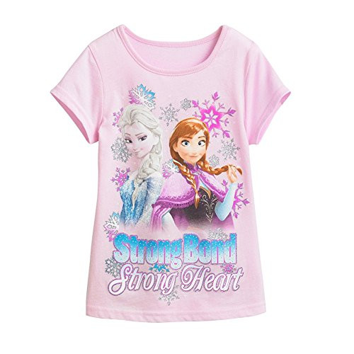 Disney Frozen Little Girl Strong Bond Anna and Elsa Tee Size 6 Pink Disney Frozen Little Girl Strong Bond Anna and Elsa Tee Size 6 Pink