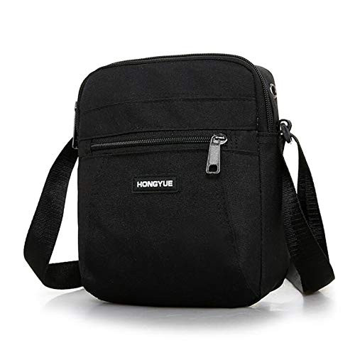 Bigsweety Canvas Shoulder Bag Unisex Messenger Bag for Men Women- Crossbody Bag Handbags Multi-Pocketed Purse