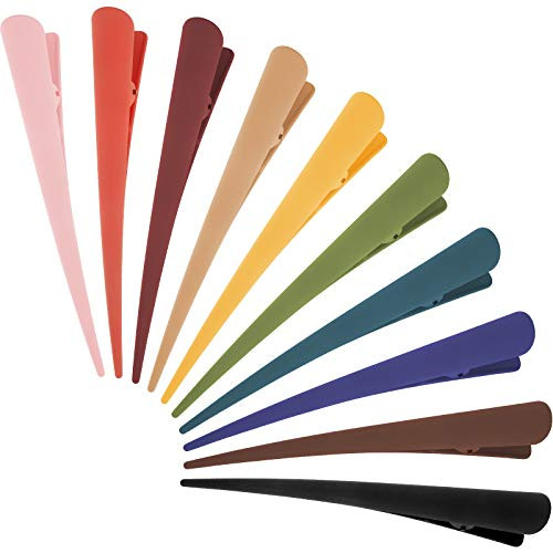 Dilunave 10 Pieces Duckbill Clips- Hair Clips for Styling- Alligator Hair Clips- Colorful Plastic Duckbill Alligator Hair Barrettes Pins for Women and Girls Dilunave 10 Pieces Duckbill Clips- Hair Clips for Styling- Alligator Hair Clips- Colorful Plastic Duckbill Alligator Hair Barrettes Pins for Women and Girls