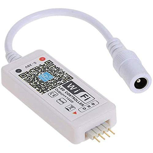 FDSF RGB Led Light Strip Voice Control Work with Alexa  and  Home- WIFI Controller with Free App Via IOS Or Android
